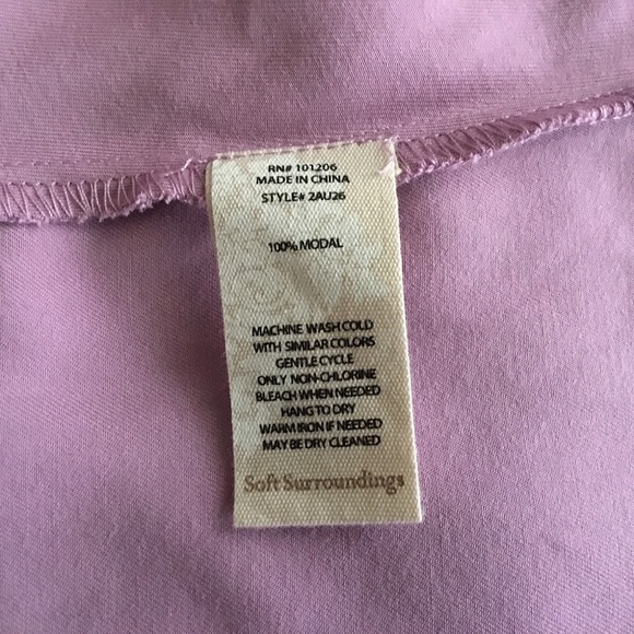 Soft Surroundings lilac-colored tunic - Picture 5 of 5